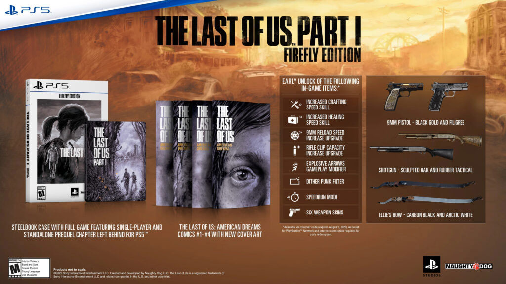 محتویات نسخه Firefly Edition بازی The Last of Us Part I