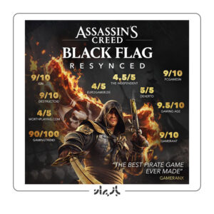 نمرات مراجع معتبر به بازی Assassin's Creed ‌‌‌Black Flack Resynced